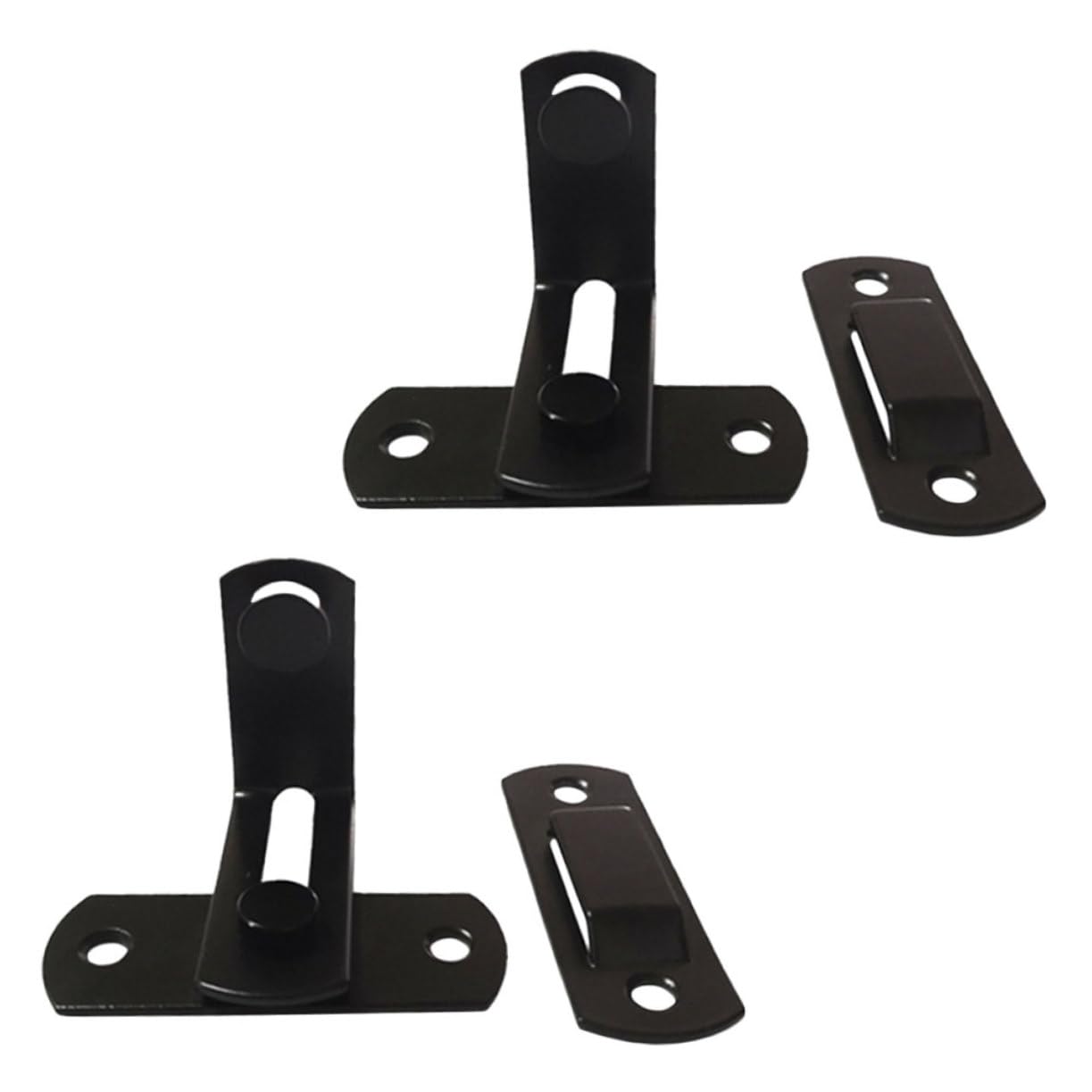 HOMSFOU 4pezzi Serratura Per Porta Scorrevole Inossidabile Sicurezza Per Interne Ed Esterne Di Chiusure Per Porte e Finestre Adatte Per Bagni Armadi e Mobili