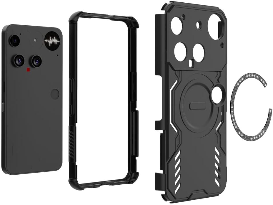 Compatible with Nothing Phone 3 Case Cover,Compatible with MagSafe,Compatible with Nothing Phone (3) A024 Dissipation Cool Anti-Fall Mobile Cases Blue - Image 5