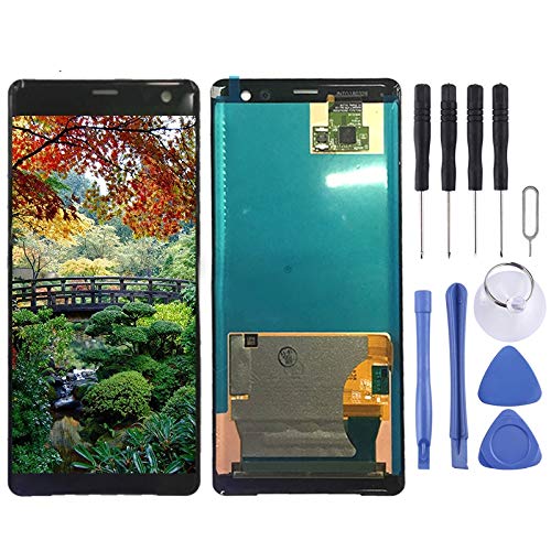 ZENGMING Repair Parts LCD Screen and Digitizer Full Assembly for Sony Xperia XZ3 (Black) Phone Replacement Parts (Color : Black)