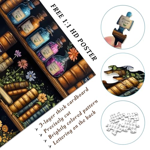 Rompecabezas libros vintage 16+ anos miniatura 3