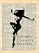 Wonder Woman Art - Confident Beautiful Powerful Quote - Vintage Dictionary Print 8x10 inch Home Vintage Art Abstract Prints Wall Art for Home Decor Wall Decorations Ready-to-Frame
