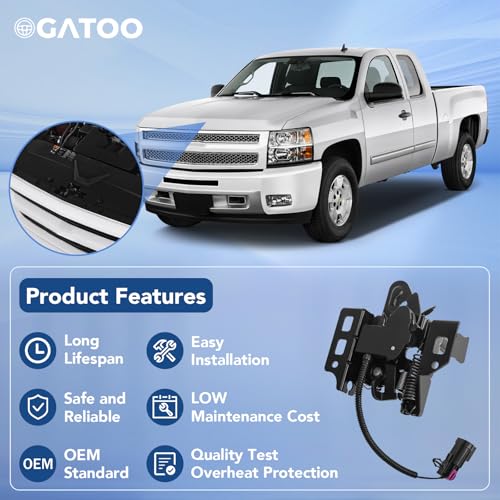 Front Hood Latch Lock Assembly Fit for Chevy Tahoe Silverado Suburban Impala Avalanche Malibu GMC Sierra Yukon Cadillac Escalade 2007 2008 2009 2010 2011 2012 2013 2014 with Sensor Switch, 15139168 by OGATOO - Image 5