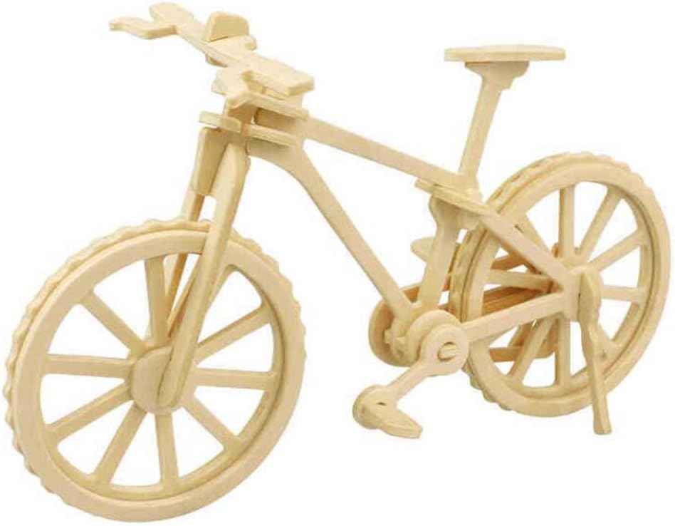 TTHU 3D Wooden Jigsaw Puzzle Wooden Simulation Bike Wooden Model Kits Educational Toy Gift for Kids Children Adult