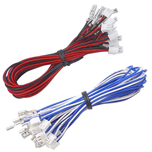 20pcs 2.8mm (0.110") / 4.8mm (0.187") terminal 2 Pin Wire Harness For Sanwa buttons/Zero Delay USB Encoder/HAPP Push Button/Arcade Stick image 5