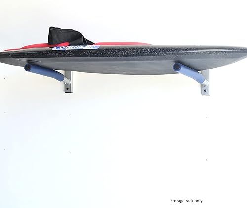 Vista 12 de SPAREHAND Single Rack Wall Mount - Storage Rack for Surfboards, Wakeboards, and Skis - Garage Storage Rack and Wall Hanger