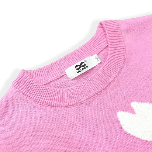 Image of Kids Crewneck Pullover Sweater Cute Pattern Long Sleeve Sweatshirt Holiday Costumes for 5-14 Years Child
