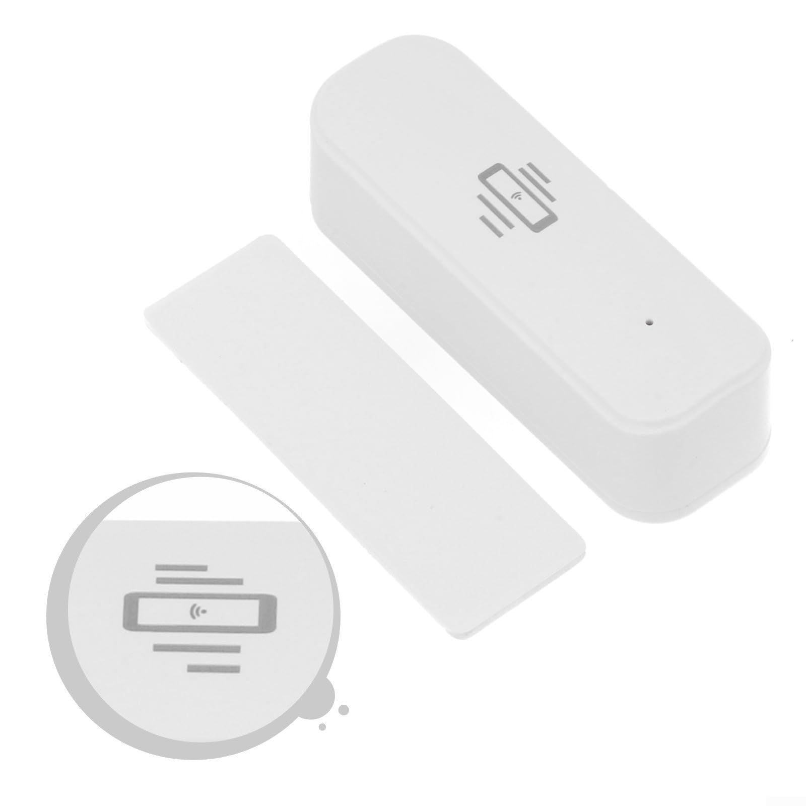 Lot de 4 capteurs de vibrations Wi-Fi avec alarme pour ZigBee - Détecteur de mouvement pour application Tuya/Smart Life - Surveillance en temps réel