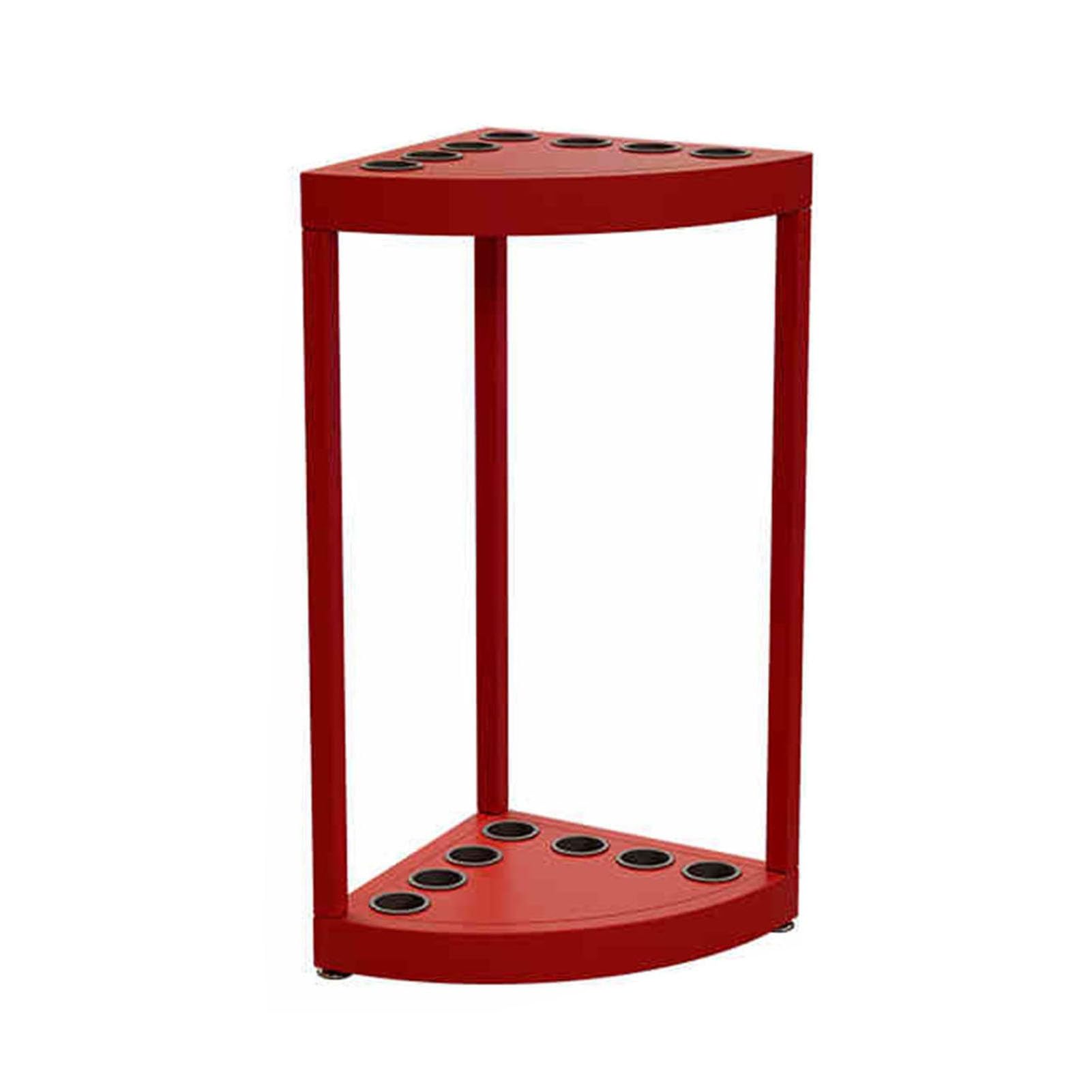 ZFUCMAYL Billiards Pool Stick Holder,Iron Billiard Cue Racks for 7 Sticks,Display Floor Storage,for Gymnasiums Business Clubs(Red)