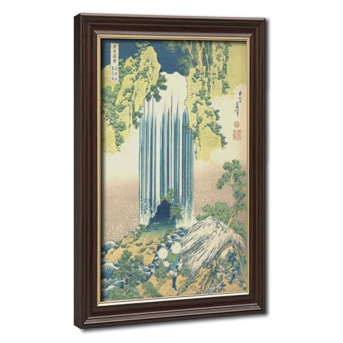 Impression sur toile Hokusai cascade de Yoro pour mur de bureau zen