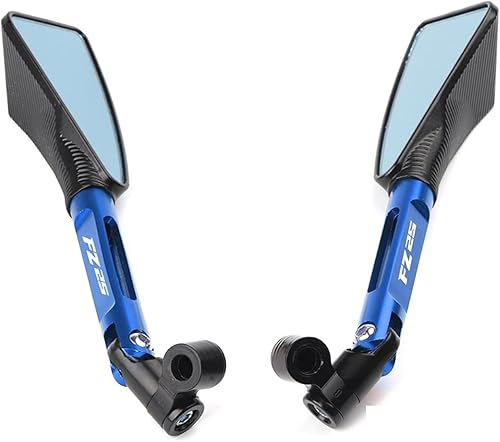 Logotipo láser para Yamaha FZ25 FZ-25, accesorios universales de motocicleta, visión trasera de aluminio CNC, 0.315 in, 0.394 in, espejo lateral