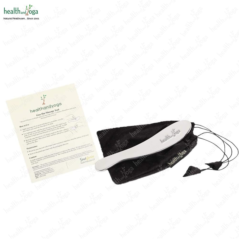 SoulGenie SteloLift Super narzędzie do masażu Gua Sha ze stali nierdzewnej klasy 304, narzędzie do mobilizacji tkanek miękkich, łagodzenie bólu mięśni, uwalnianie stresu i rozbijanie tkanki