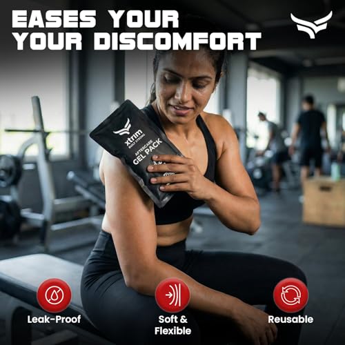 Image of VFK by Xtrim Reusable Hot and Cold Gel Pack, Ice Pack Bag for Relief - Multi-Purpose Hot and Cold Therapy Gel Ice Pack, Hot Bag Gel Healing Pad for Pain Relief