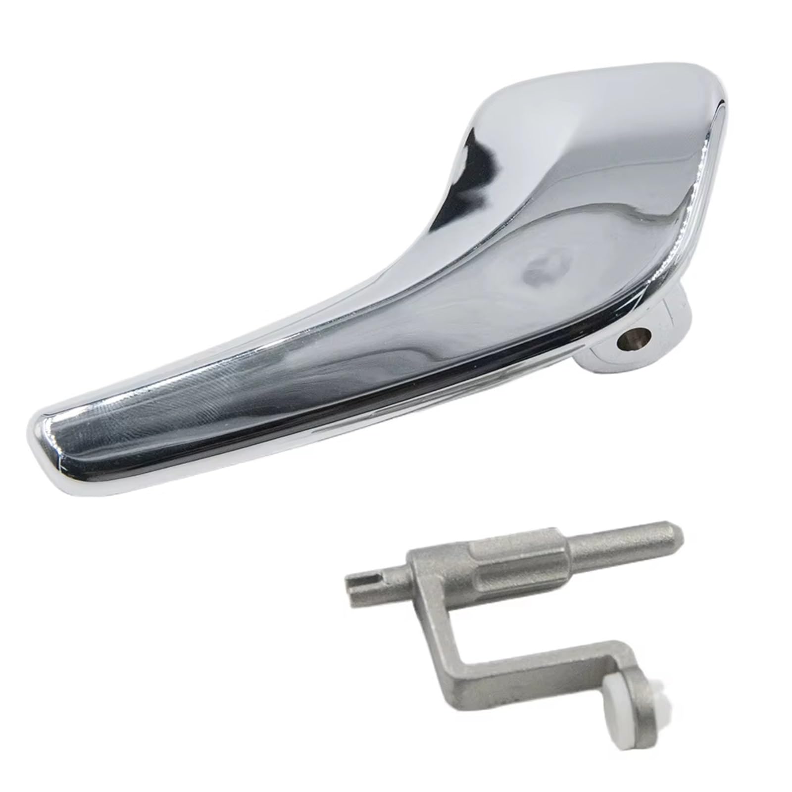 QIUYBGF Interior Door Handle Compatible with Vauxhall for Corsa Mk3 Hatchback 2006-2013 Aluminum Plated Stainless Interior Door Handle Left Right Doors