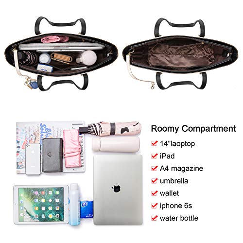 Image of LOVEVOOK Handbags for Women Shoulder Bags Tote Satchel Hobo 3pcs Purse Set