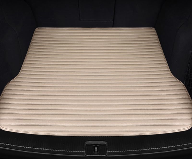 Car Boot Liner Mats for Buick Regal 2017-2020 2021 2022 2023 2024 2025, Rear Trunk Cargo Pad Luggage Tray Protector Scratch-Resistant Durable Waterproof Mat,Beige