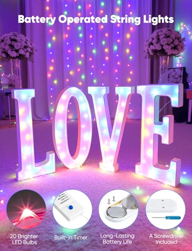 Image of Minetom 12 Pack Multicolor Battery Operated Fairy String Lights 8 Modes | 7ft 20LED Waterproof Silver Wire Twinkle Lights, Firefly Starry Moon Lights for Mason Jars DIY Christmas Wedding Part