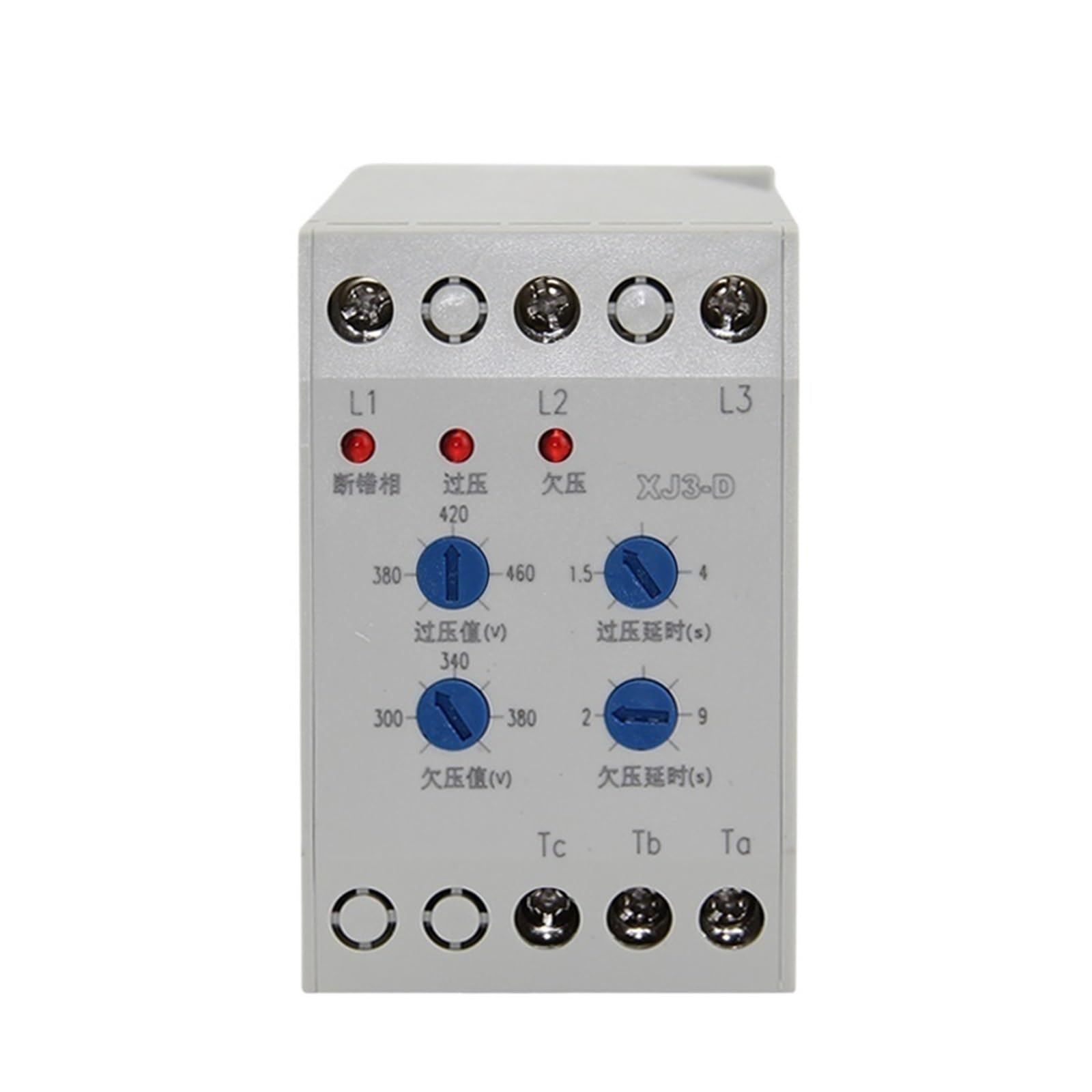 Relais ordre des phases XJ3-D 380V disjoncteur surcharge et sous-tension