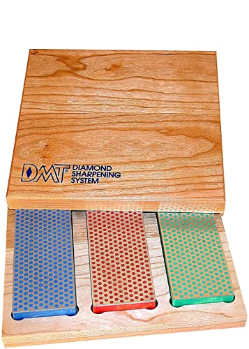 Diamond Machine Technology (DMT) 3-6-in. Diamond Whetstone Models Sharpener in Hard Wood Box (W6EFC)