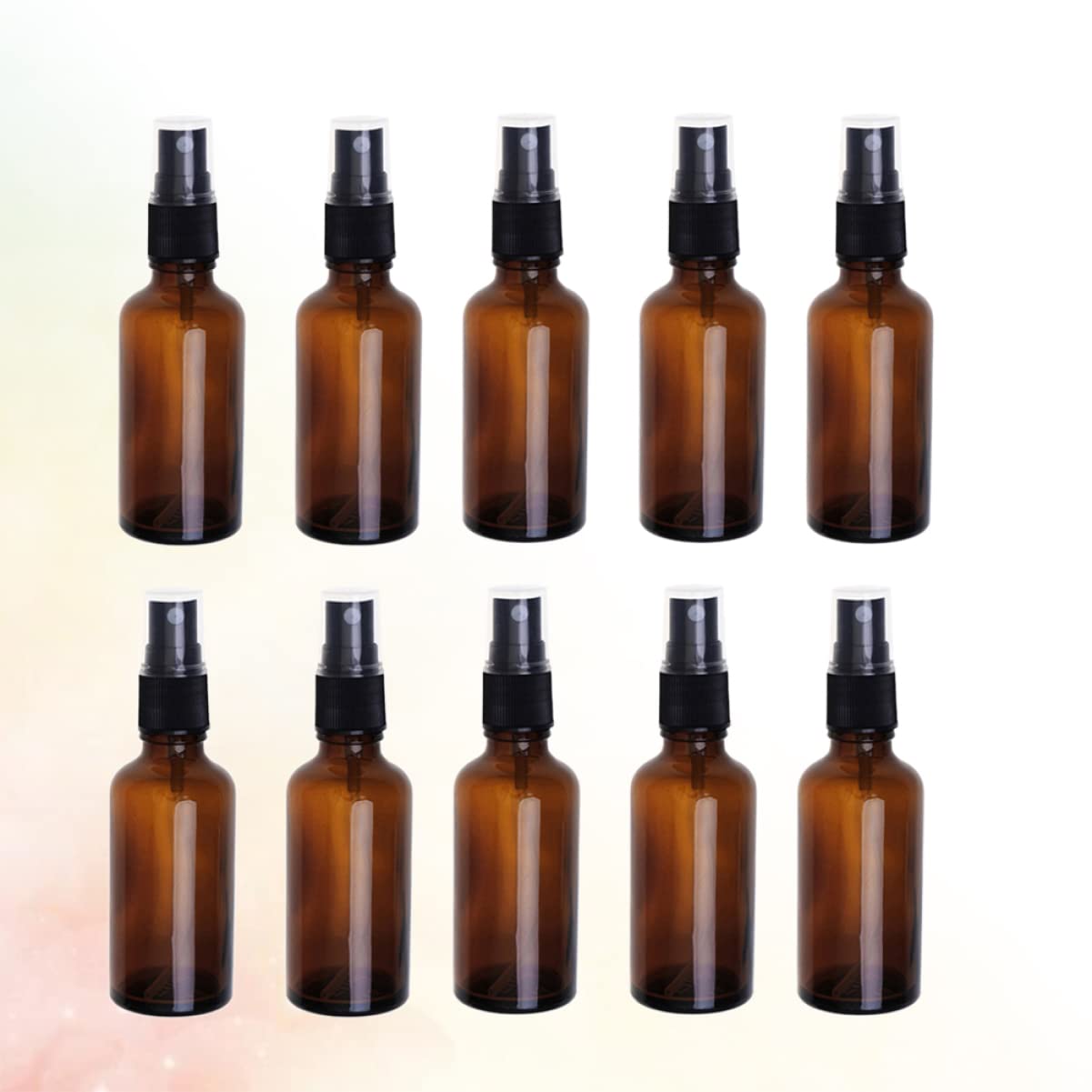 FOMIYES 20stücke Glas-sprühflaschen Leere Reise-sprühfläschchen mit Drucksprayfunktion Auslaufsicher und Bruchfest für Ätherische Öle und Kosmetik