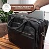 STILORD 'Dawson' Sacoche Professionnelle Cuir Sac à Bandoulière Vintage Serviette XL Cartable Business Sac d'affaires pour Ordinateur 15.6 Pouces, Couleur:Noir #1