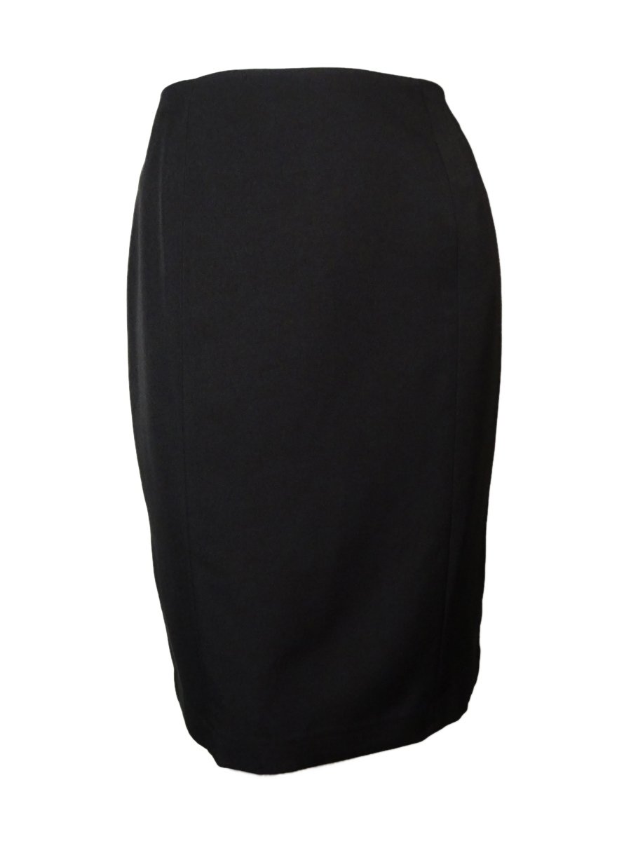 Le Suit Women's Plus Size Side Zip Melange Suit Skirt