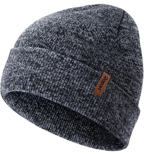 Image of ROXUN Beanie for Men /Women Winter Hat Soft Warm Unisex Skull Stocking Cap | cuffed beanie,stretch-knit fit ,suits daily wear,hiking, skiing cycling