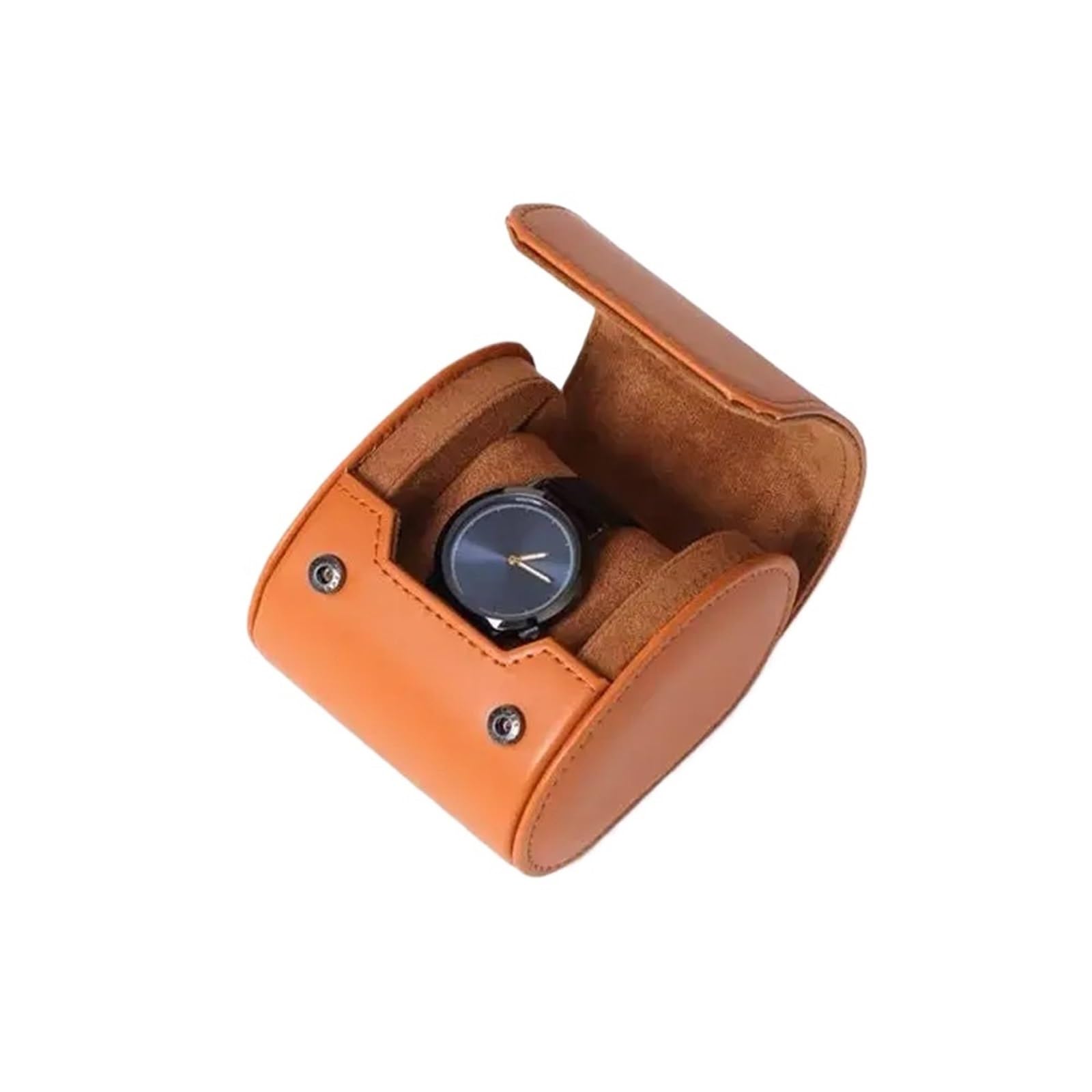 ZHSOAO 2pcs Watch Roll Travel Case Box Organizer For Men With 1/2/3 Slots Display Storage Portable Rolls PU Leather Cases for Men & Women