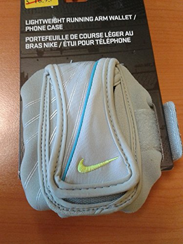 Cartera de brazo Nike running ligera para guardar llaves gris 2