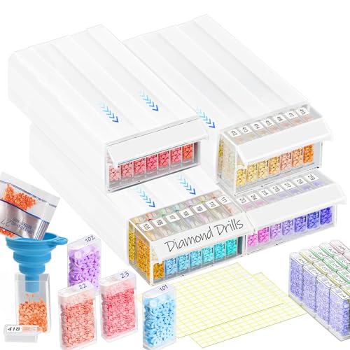 Tri perles diamant simplifié avec ces 4 boîtes transparentes empilables - 2