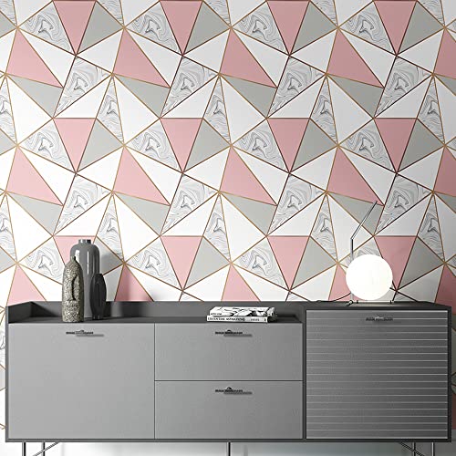 Papel De Parede Adesivo Rose Mármore Auto Colante Lavável