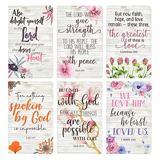Juvale Christian Prayer Journals 6-Pack