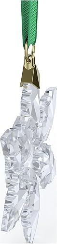 Miniatura 6 de Swarovski Adorno 3D de edición anual 2023 con cristales transparentes y metal dorado, parte de la colección anual