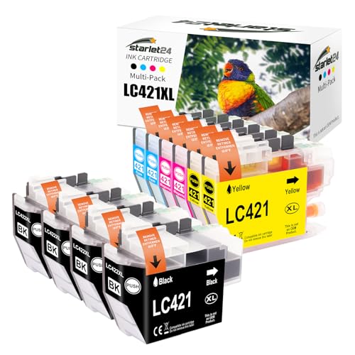 Pack LC421XL Brother Starlet24 de 10 cartouches pour MFC-J1010DW et DCP-J1050DW