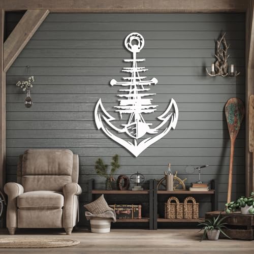 Ancre décorative en métal : la solution pour raviver un mur blanc vide