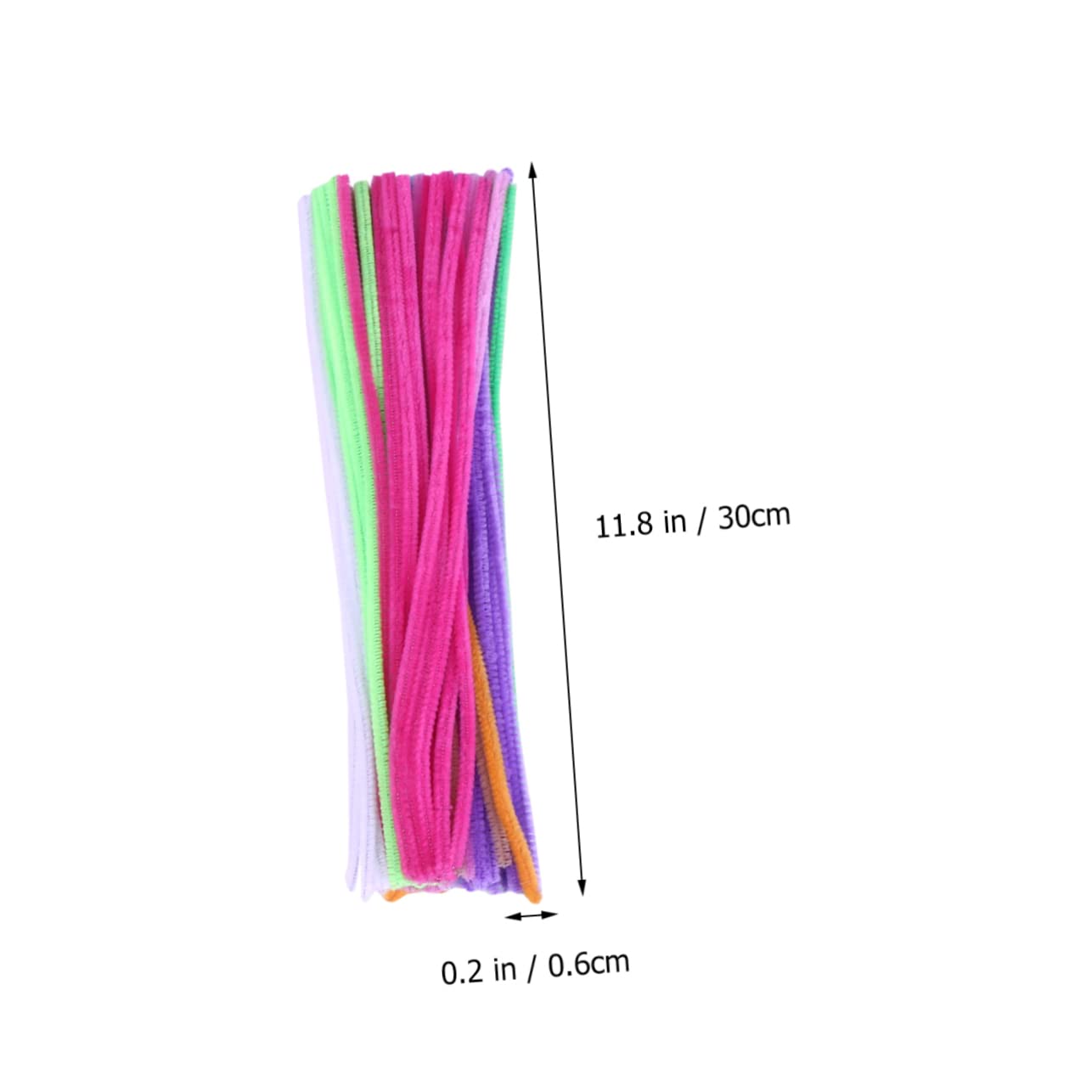 KALLORY 200Pcs Colorful Sticks DIY Craft Sticks for Bendable and Flexible Building for Creative Projects and Christmas Decorations and Craft Material