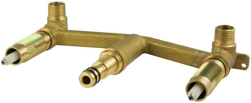 Pfister L0W8-0100 General 8" Fixed Body Wallmount Bathroom Faucet Rough-In Valve, Unifinished
