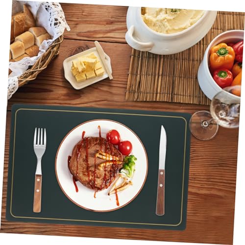 Napperons de luxe Zerodeko en PU de qualité supérieure pour table et restaurant - 6