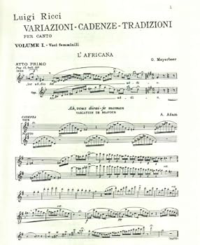 Paperback Ricci: Variations, Cadenzas, and Traditions for Singing--Female Voices [Unknown] Book