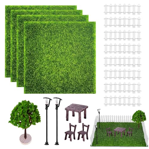Miniaturas 17 Piezas Miniatura Incluidas Vallas para Jardin Farola Navidad para Duendes Y Hadas Decoracion Jardin Zen Figuras Jardin Exterior Figuras Navidad Gnomos Y Duendes