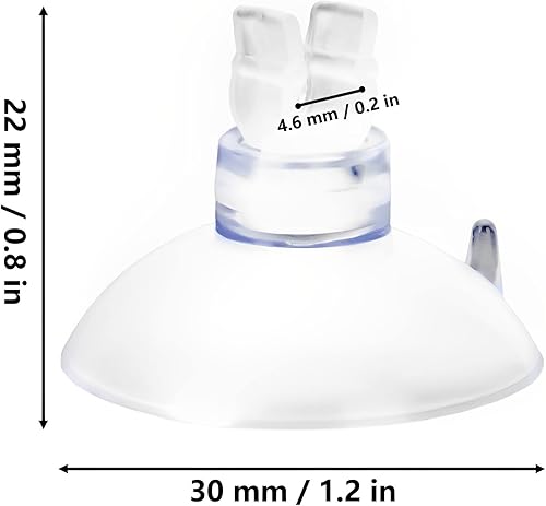 Miniatura 2 de AccEncyc Clips de ventosa para acuario, soporte transparente para tubo de aerolínea, 24 piezas, clip para manguera de tanque de peces, manguera de