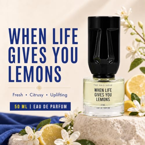 Image of When Life Gives You Lemons EDP 50ml | Long Lasting Citrus Perfume for Men | Fresh Aromatic Luxury Fragrance | 20% Concentrate | Gift for Men