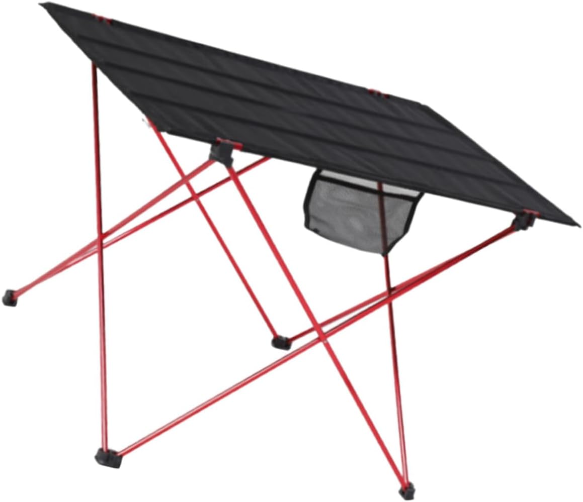Portable Foldable Camping Table Outdoor Small Lightweight Aluminum Alloy Picnic Table with Carry Handle for Hiking Beach and Travel