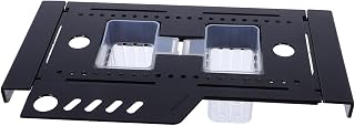 Abaodam Telescoping Aquarium Rim Mount Plant Holder 2 Cups Black