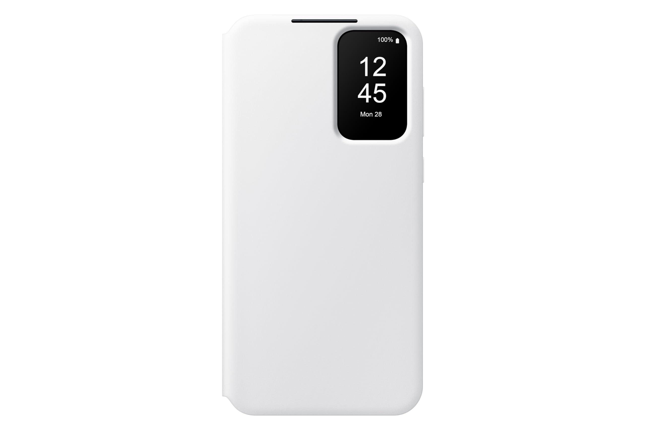 Samsung Galaxy A55 5G Smart View Wallet Case, closed, in white