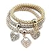 Produktbild Emorias 3 Charm adjuatable Armband Schöne Kristall Herz Design für Frauen Hand Kette