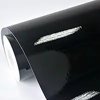 Adesivo Vinil Lavável Preto Black Piano Envelopamento Automotivo Autocolante Móveis Decoração Laca