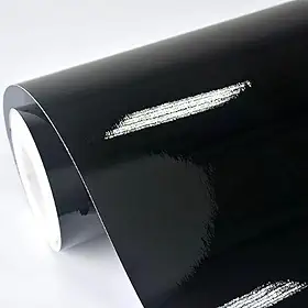 Adesivo Vinil Lavável Preto Black Piano Envelopamento Automotivo Autocolante Móveis Decoração Laca