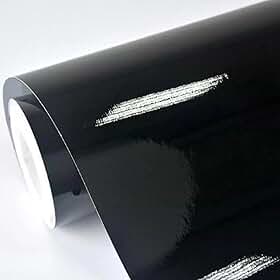 Adesivo Vinil Lavável Preto Black Piano Envelopamento Automotivo Autocolante Móveis Decoração Laca