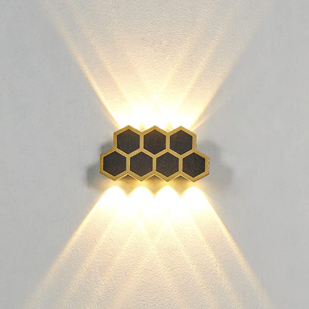 Wall Sconces, Wall Light Glow up and Down 3000K Die-Aluminum Porch Light Waterproof Outdoor Sconce Wall Lighting for Garage, Doorway, Hallway/22 * 11Cm