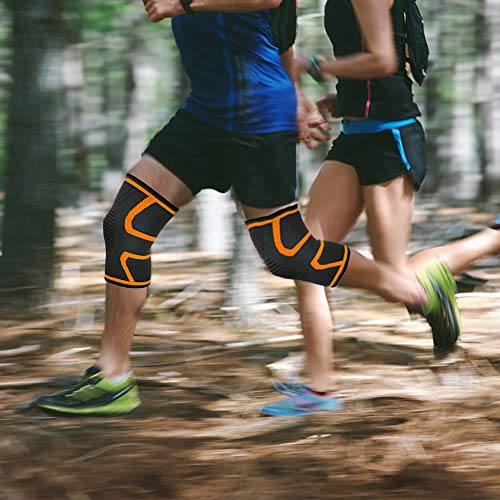 Joelheiras, Romacci Protetor de Joelho Anti-Queda Fino para Corrida de Fitness Ciclismo Montanhismo